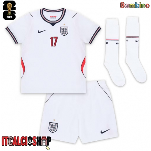 Inghilterra Morgan Rogers #17 Prima Maglia Bambino Mondiali 2026 Manica Corta (+ Pantaloni corti)